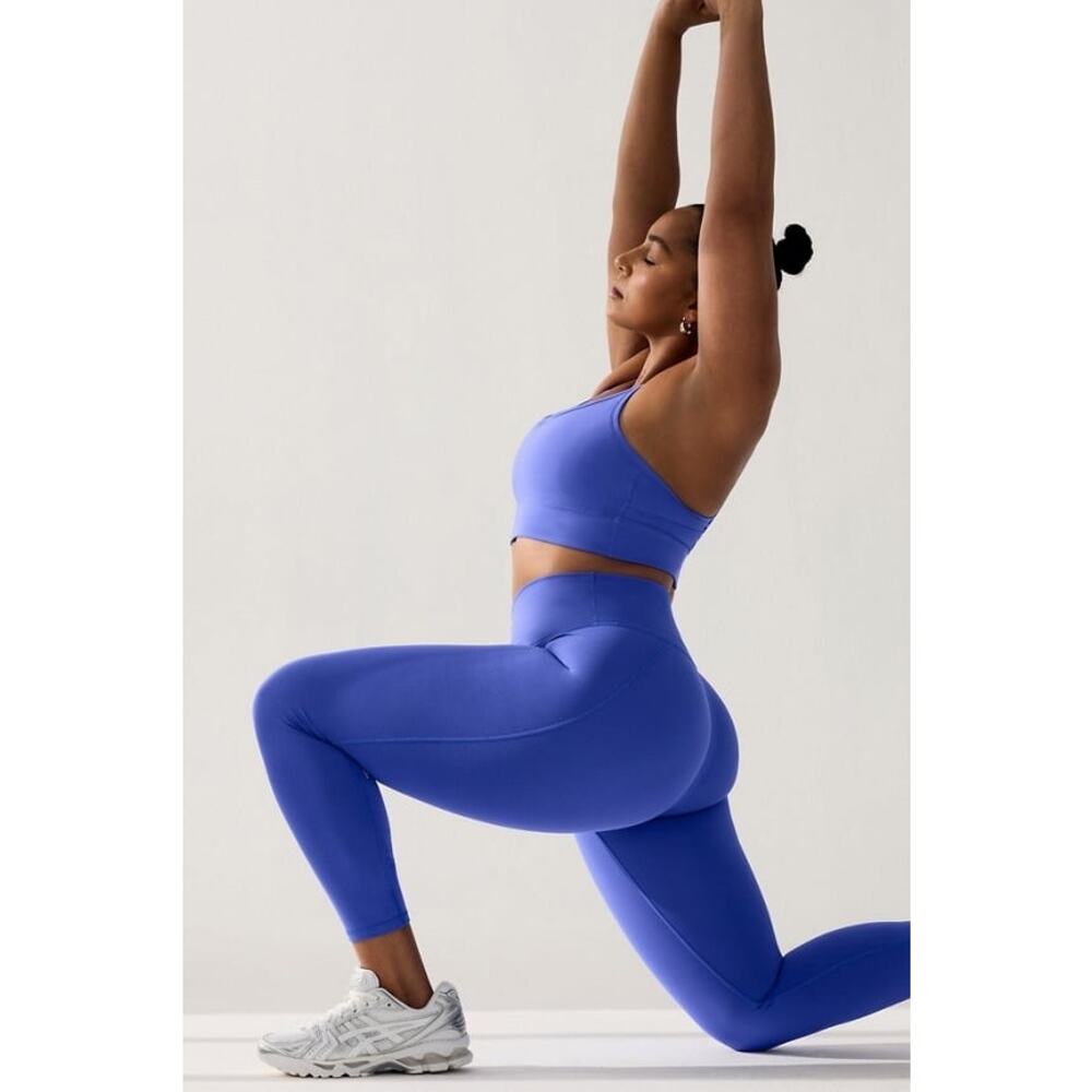 New Fabletics Define Powerhold High Waisted 7/8 Legging Sapphire Sky size M